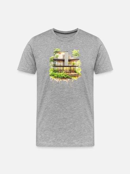 Luxury Meets Wilderness - Men's Premium Organic T-Shirt - heather grey