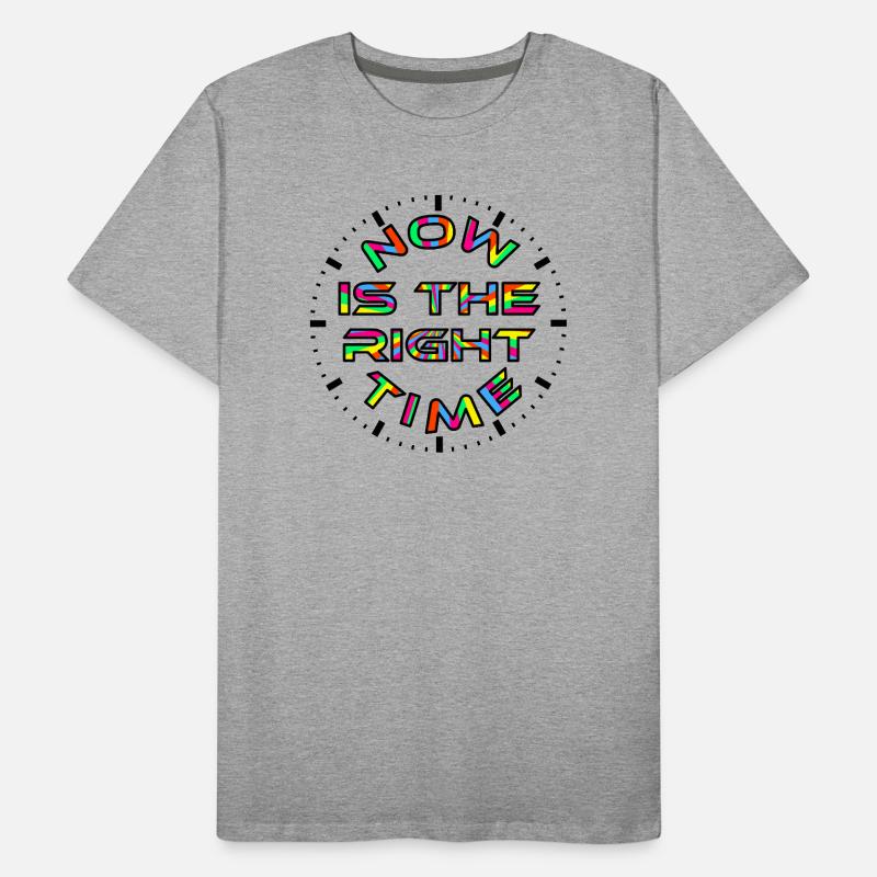 Now & Time Men's Premium Organic T-Shirt