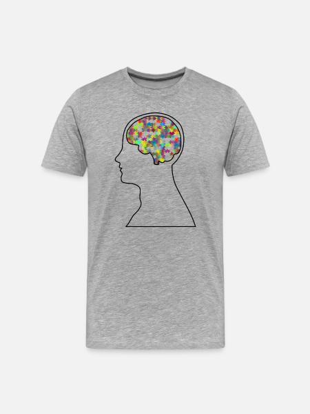 Without Ghost | Zodiac Verlag Design - Men's Premium Organic T-Shirt - heather grey