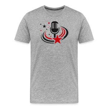 Concours Eurovision de la chanson - T-shirt bio Premium Homme - gris chiné - Devant - Damien (186cm)