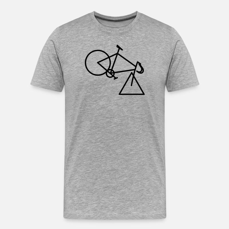 Dreirad - Männer Premium Bio T-Shirt - Grau meliert