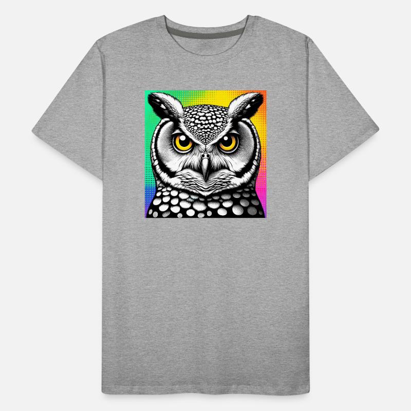 Eule Männer Premium Bio T-Shirt