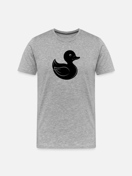 Rubber duck - Men's Premium Organic T-Shirt - heather grey