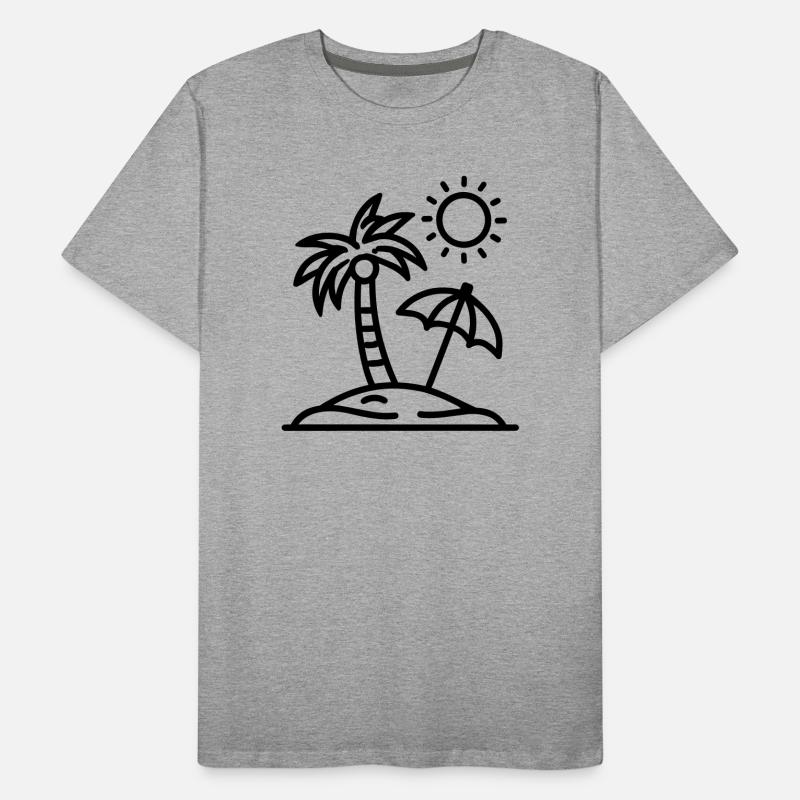 beach Men's Premium Organic T-Shirt