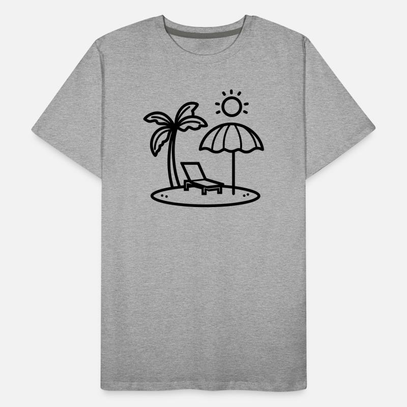 beach Men's Premium Organic T-Shirt