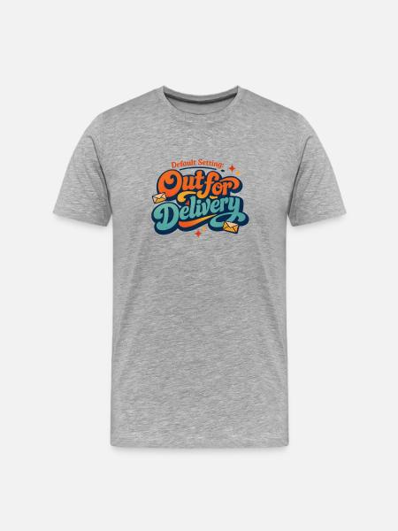 Standard mode delivery | Postman Saying - Men's Premium Organic T-Shirt - heather grey