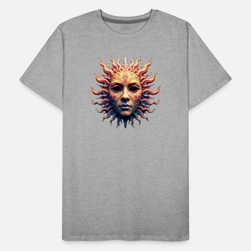 Masque de la Déesse du Soleil T-shirt bio Premium Homme