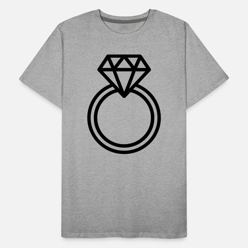 wedding ring, Men's Premium Organic T-Shirt