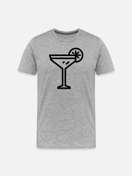 cocktail - Men's Premium Organic T-Shirt - heather grey