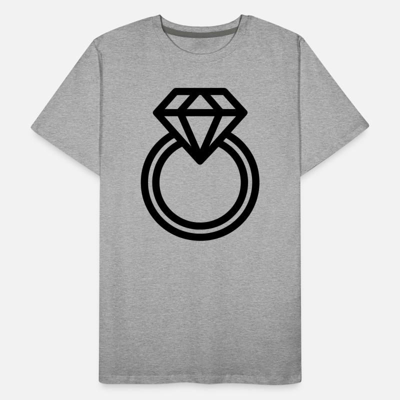 Diamantring Männer Premium Bio T-Shirt
