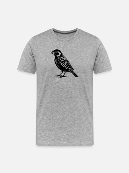 Sparrow - Men's Premium Organic T-Shirt - heather grey