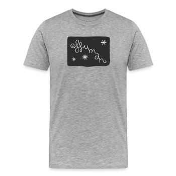 Human - Men's Premium Organic T-Shirt - heather grey - Front - Damien (186cm)