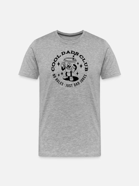 Cool Dads Club - Männer Premium Bio T-Shirt - Grau meliert