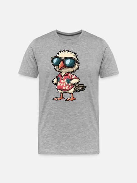 Strauss Comic Holiday - Men's Premium Organic T-Shirt - heather grey