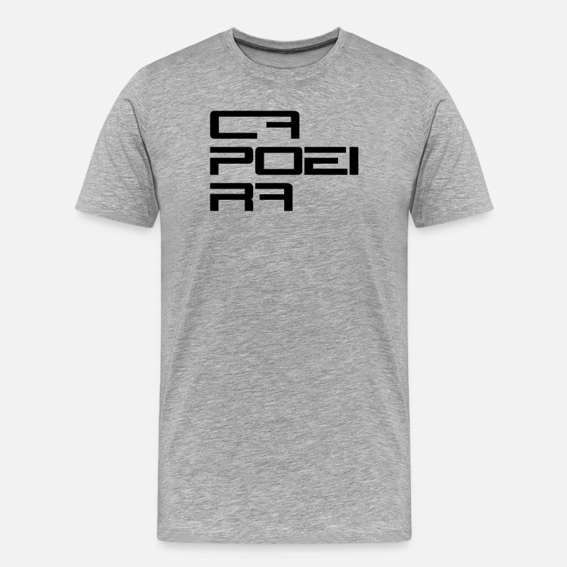 Capoeira Modern Style - Männer Premium Bio T-Shirt - Grau meliert