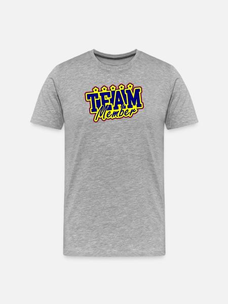 Team Member - Men's Premium Organic T-Shirt - heather grey
