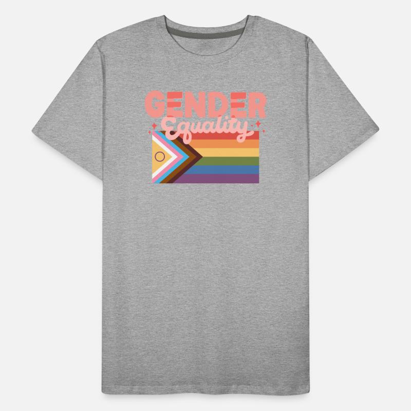 Gender Equality Pride Flag Statement Design CSD Men's Premium Organic T-Shirt