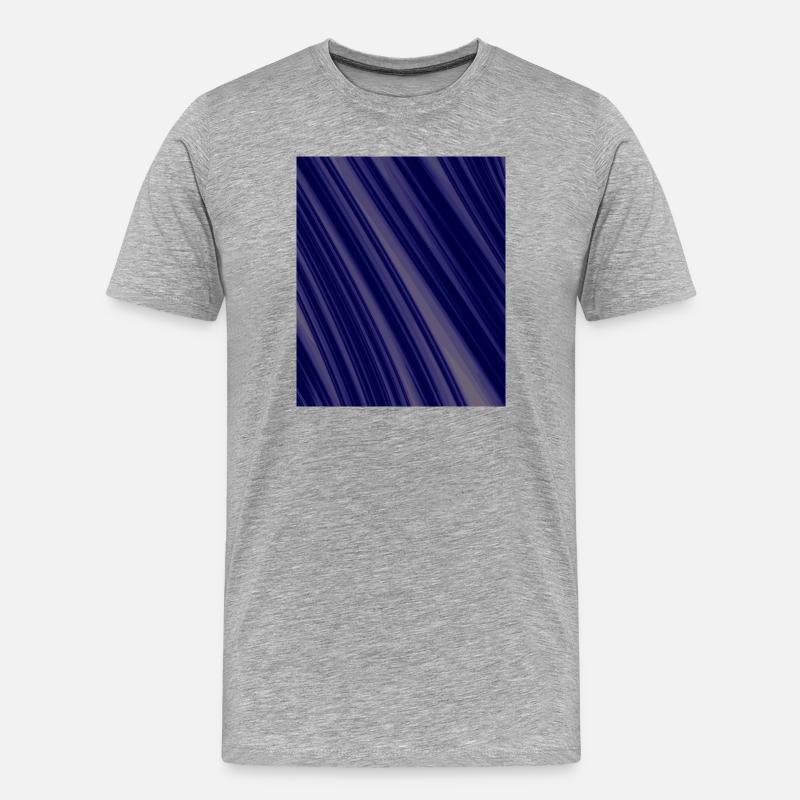 Navy Diagonal Structures - Men's Premium Organic T-Shirt - heather grey