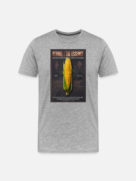 Kernel Essence: Origin & Form - Men's Premium Organic T-Shirt - heather grey