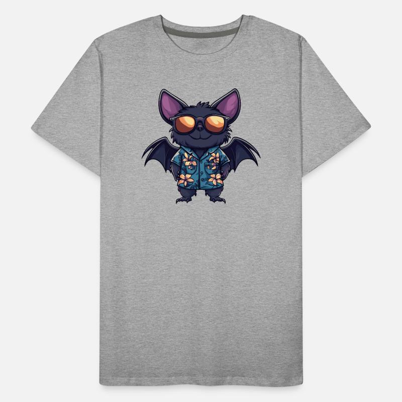 Fledermaus Comic Urlaub Männer Premium Bio T-Shirt