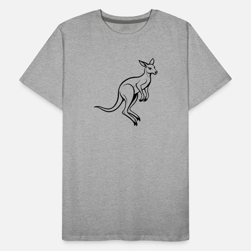 Känguru-Springen Männer Premium Bio T-Shirt