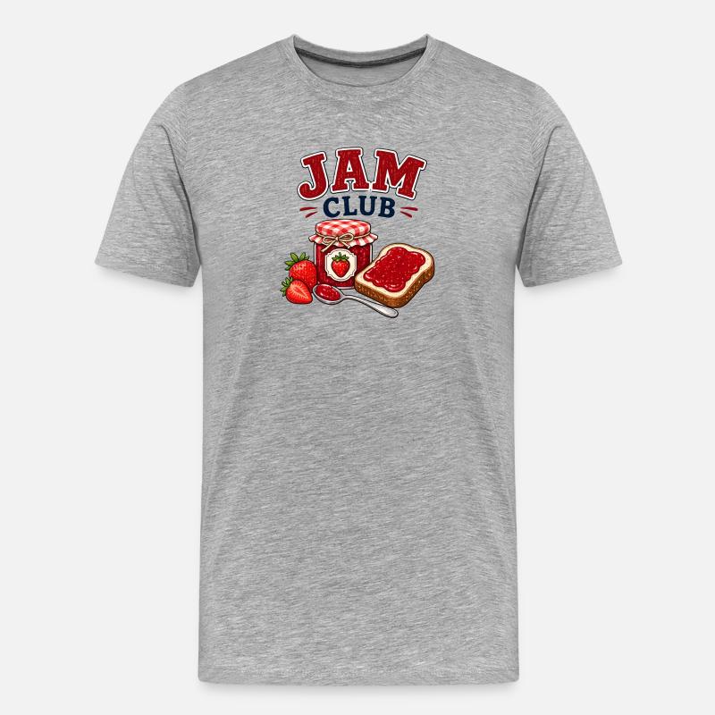 Jam Club  - Männer Premium Bio T-Shirt - Grau meliert