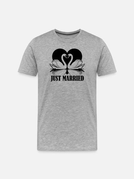 marié - T-shirt bio Premium Homme - gris chiné