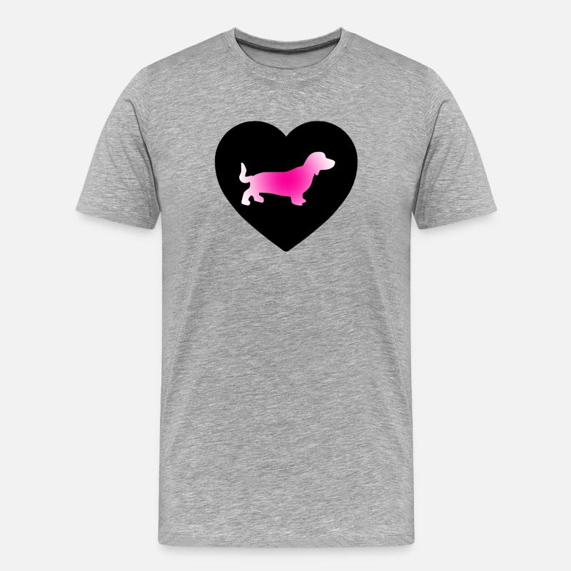 Teckel - T-shirt bio Premium Homme - gris chiné