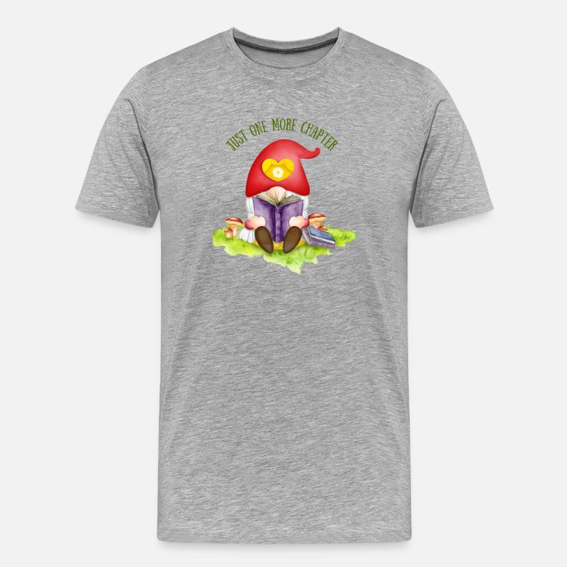 Nur noch ein Kapitel - Männer Premium Bio T-Shirt - Grau meliert
