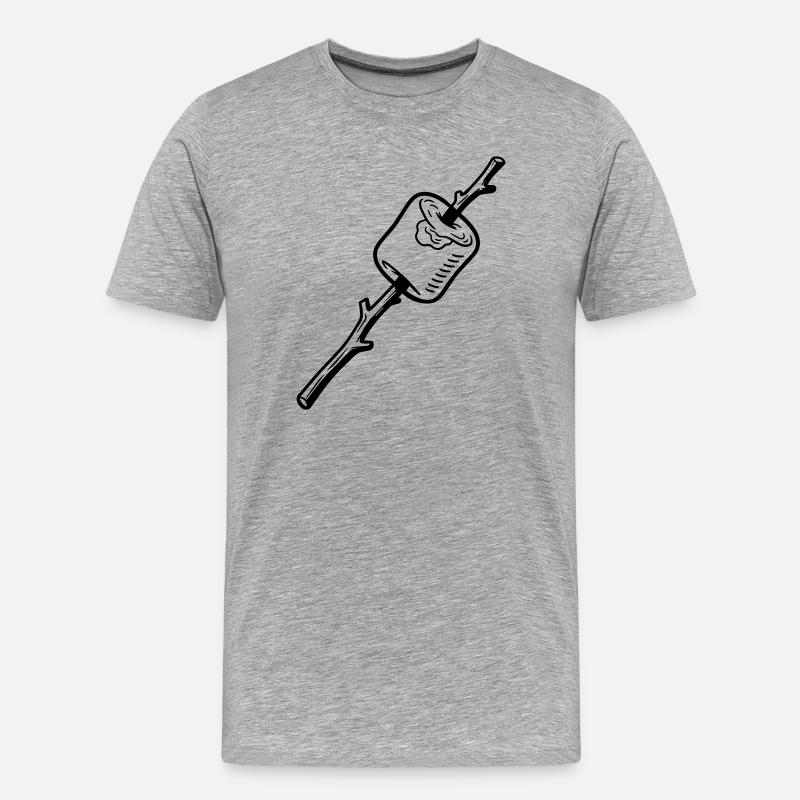 Marshmellow - Männer Premium Bio T-Shirt - Grau meliert