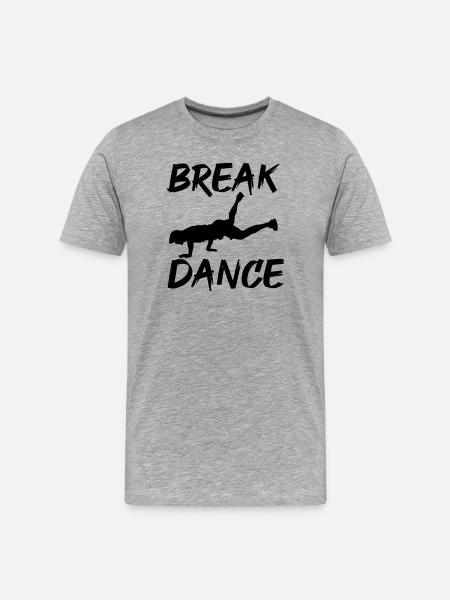 Breakdancing - Men's Premium Organic T-Shirt - heather grey