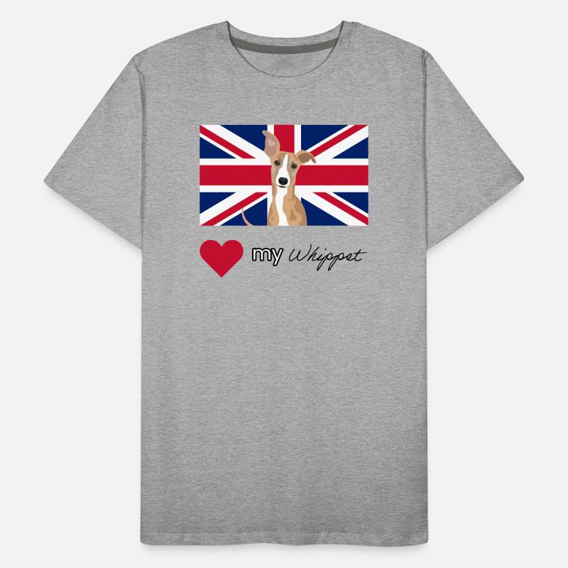 LUVMYWHIPPET (Schwarz) Männer Premium Bio T-Shirt