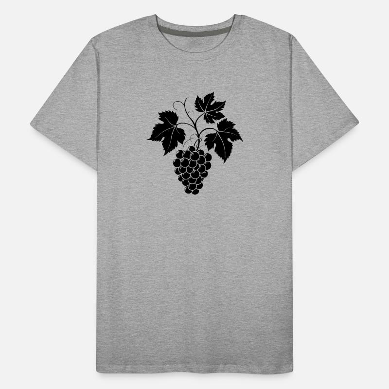 Weinrebe Männer Premium Bio T-Shirt