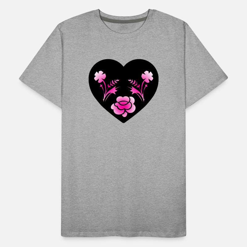 Blumen Männer Premium Bio T-Shirt