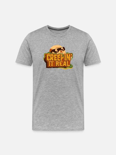 Creepin' It Real - Men's Premium Organic T-Shirt - heather grey