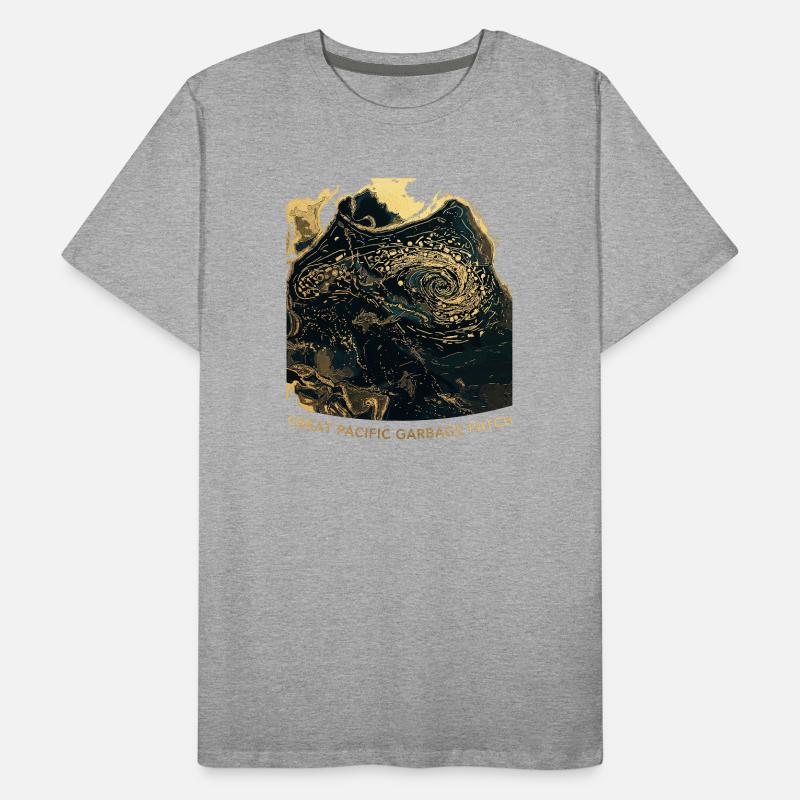 Zone de déchets du Pacifique T-shirt bio Premium Homme