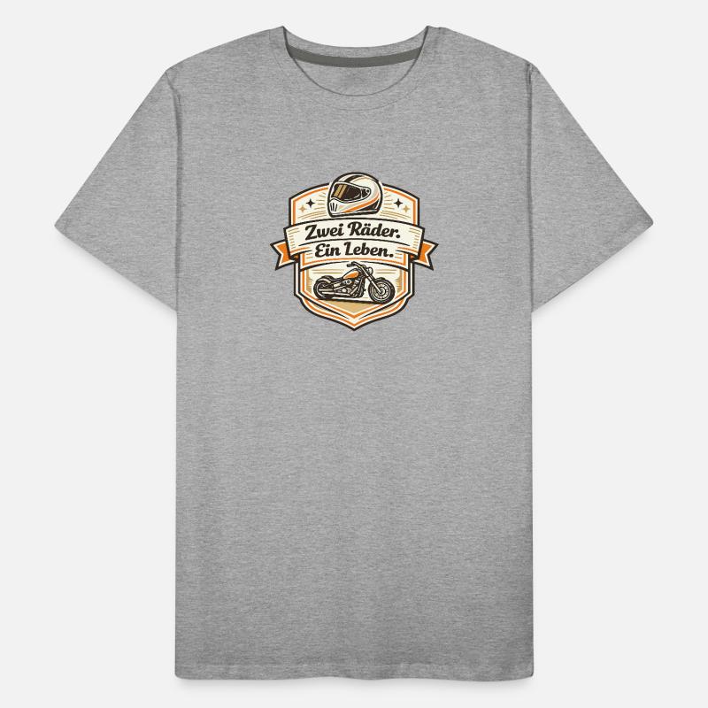 Zwei Räder Ein Leben Männer Premium Bio T-Shirt