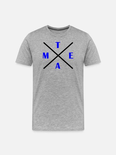 kreuz_team- - T-shirt bio Premium Homme - gris chiné