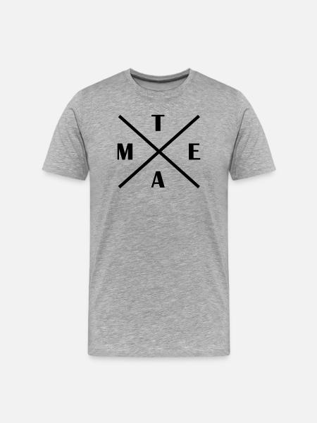 kreuz_team - Men's Premium Organic T-Shirt - heather grey