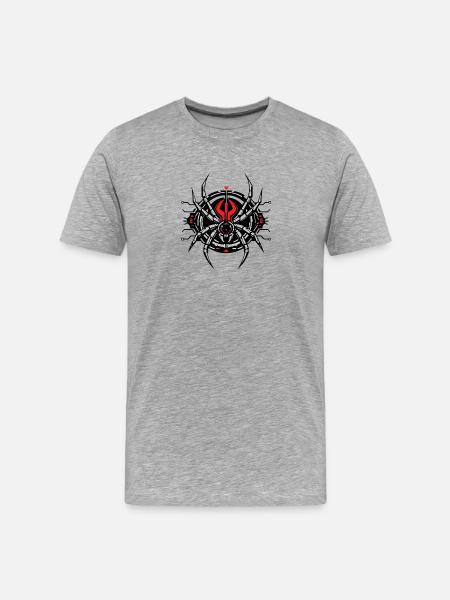 Redback Spider : Édition Tech - T-shirt bio Premium Homme - gris chiné