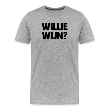 Willie Wijn ? - Pays-Bas Pays-Bas - T-shirt bio Premium Homme - gris chiné - Devant - Damien (186cm)