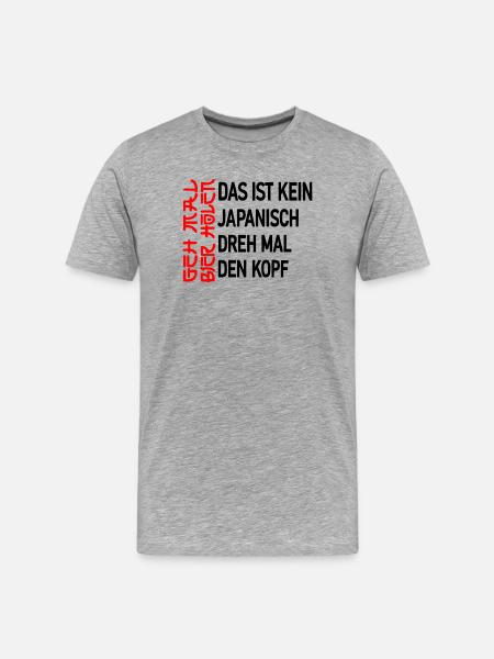 Geh mal Bier holen - Männer Premium Bio T-Shirt - Grau meliert