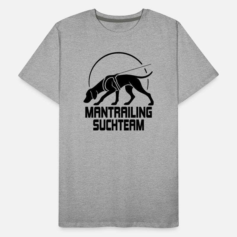 Équipe de recherche de Vissla Mantrailing Chien Wilsigns T-shirt bio Premium Homme