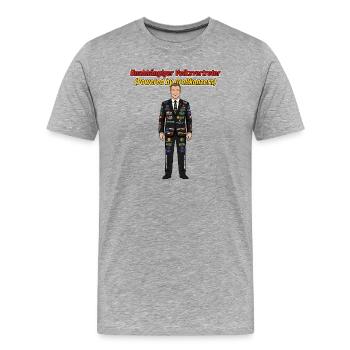 Unabhängiger Volksvertreter - Männer Premium Bio T-Shirt - Grau meliert - Vorne - Damien (186cm)