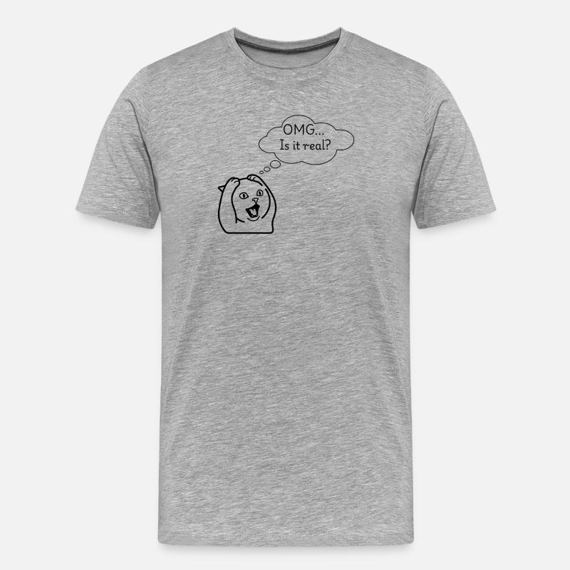 OMG - T-shirt bio Premium Homme - gris chiné