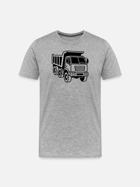 Camion-benne - T-shirt bio Premium Homme - gris chiné