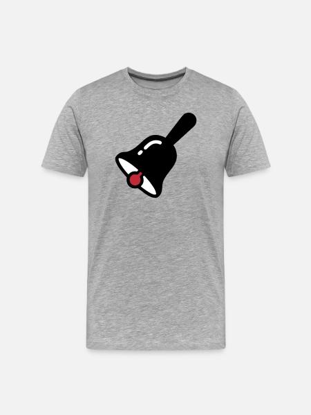 School Bell Ring Break Retro - Men's Premium Organic T-Shirt - heather grey