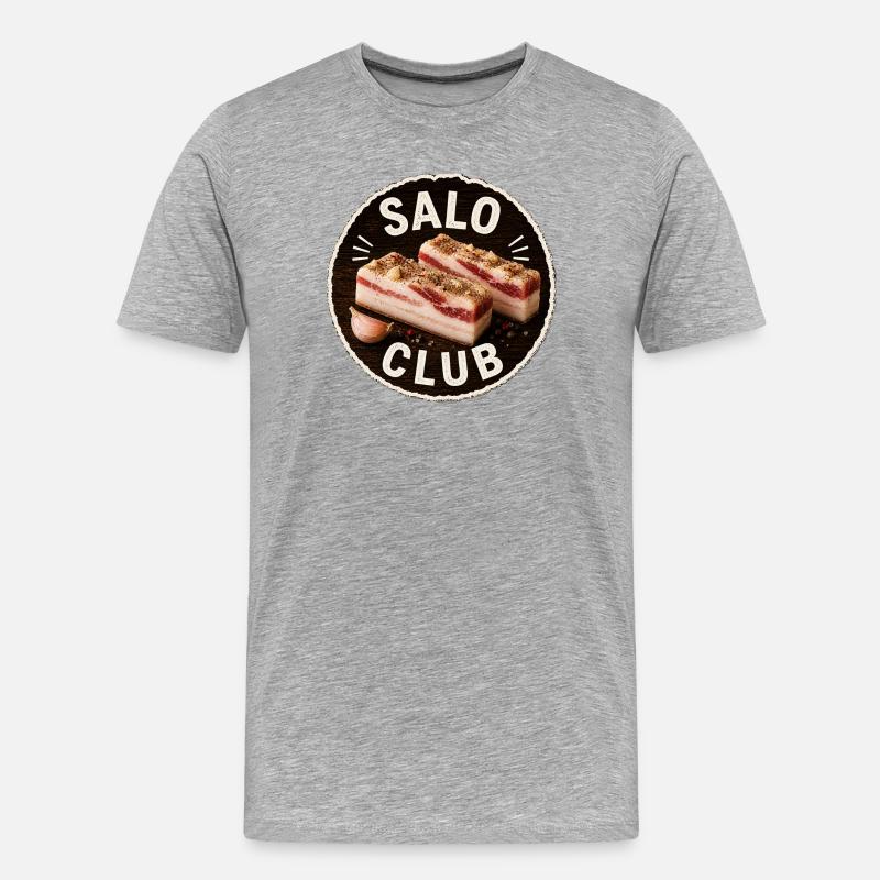 Salo Club  - Männer Premium Bio T-Shirt - Grau meliert