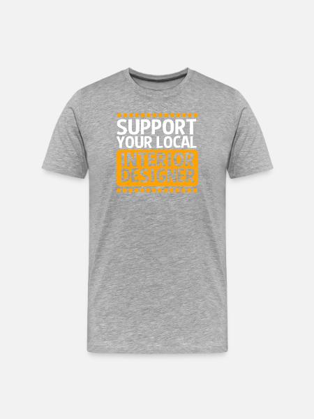 Architecture Architect Interior Designer - Men's Premium Organic T-Shirt - heather grey
