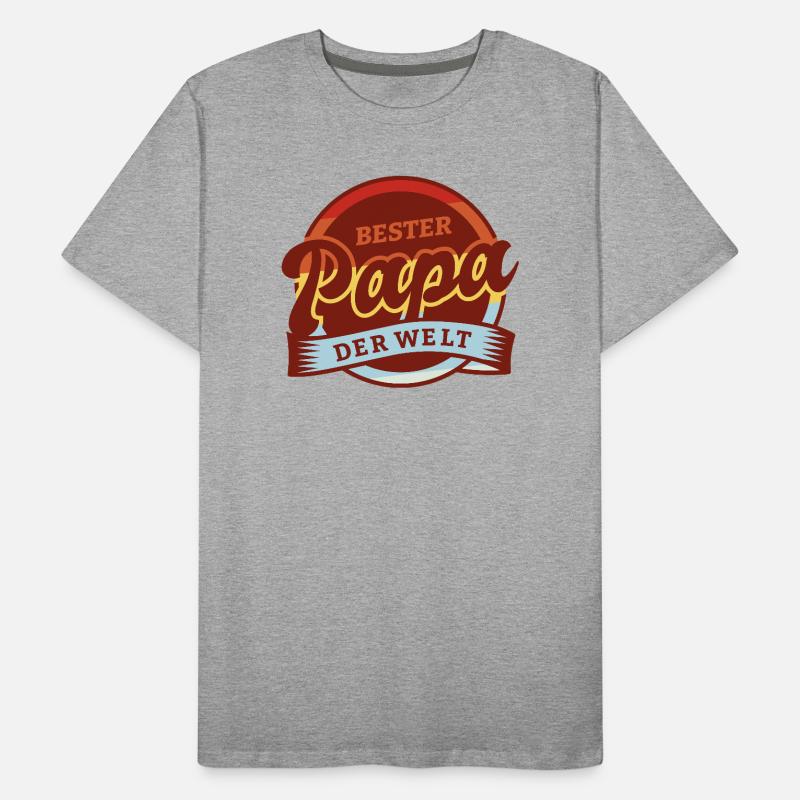 Bester Papa Männer Premium Bio T-Shirt